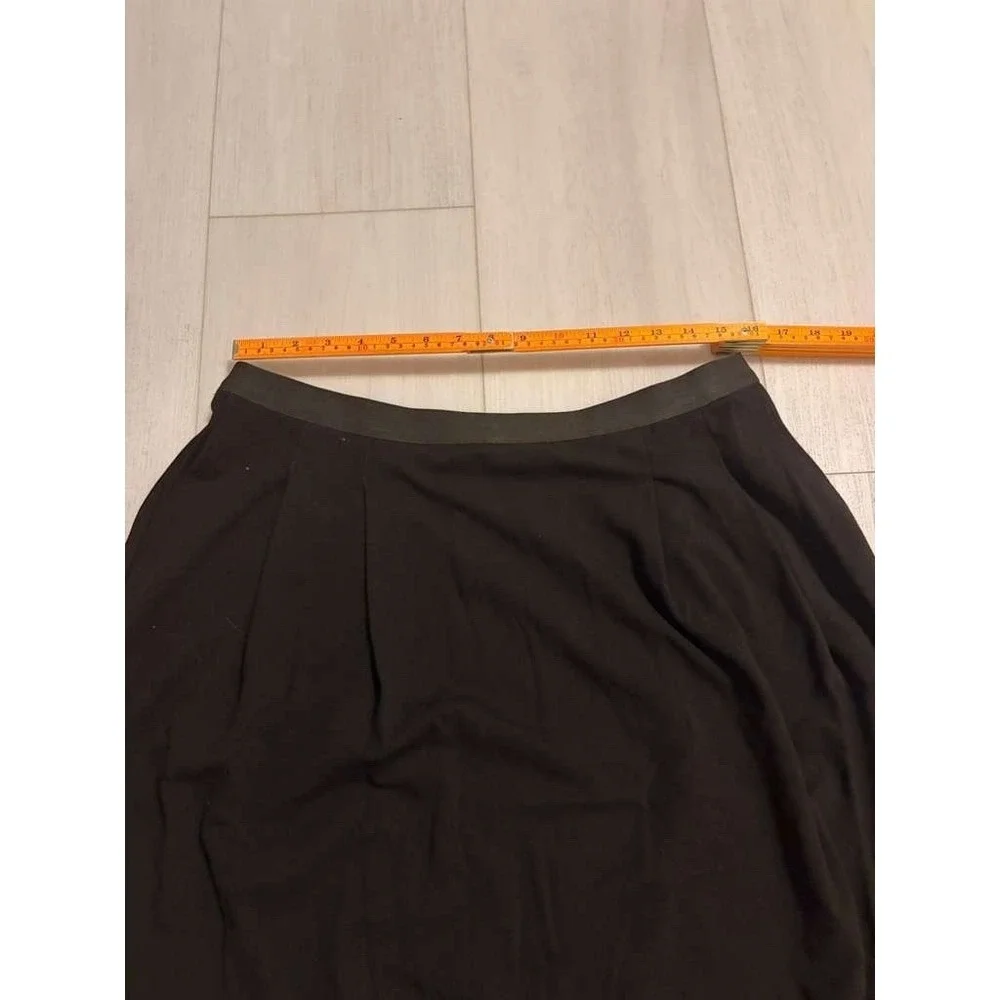 Eileen Fisher Skirt A Line Pull On‎ Stretch Size L Black